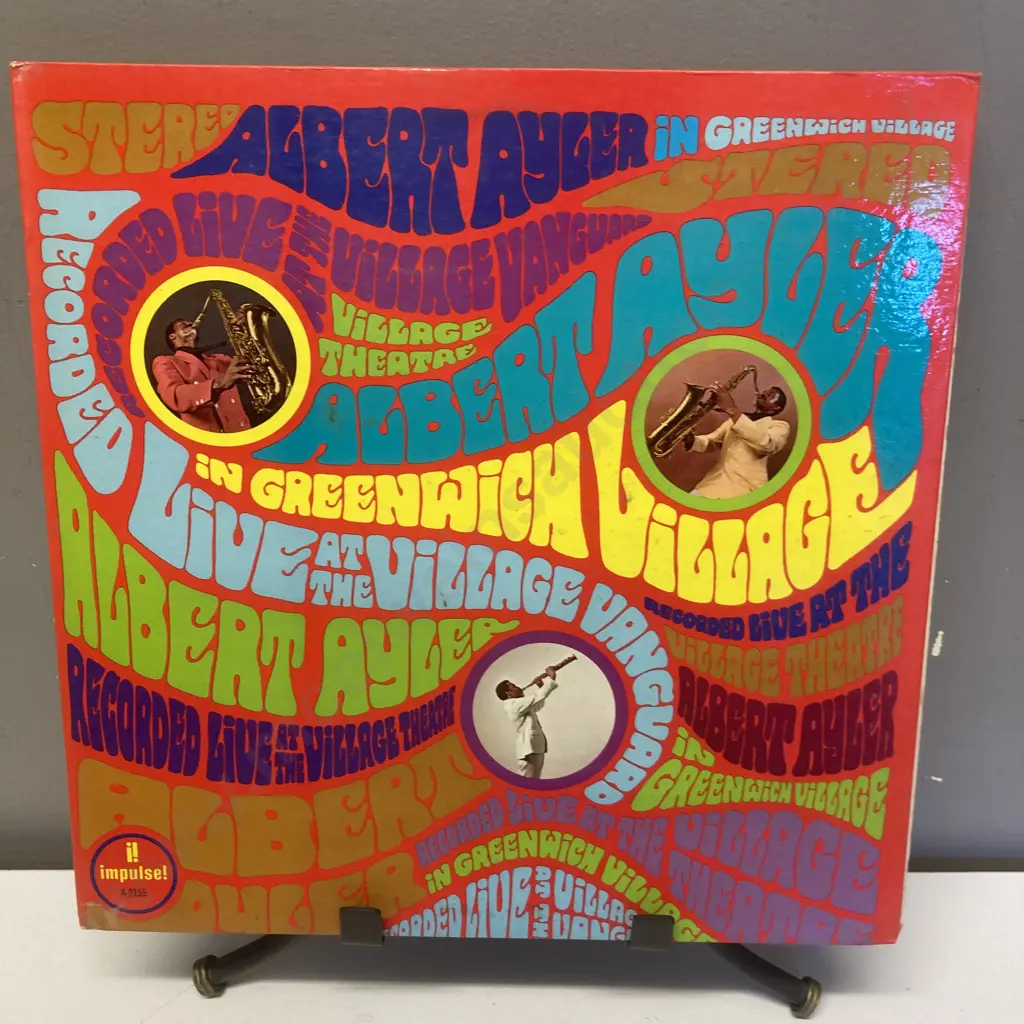 Albert Ayler ‎– In Greenwich Village Vinyl LP, Impulse! AS-9155, Impulse! A-9155,1967 US, Gatefold Image 1++