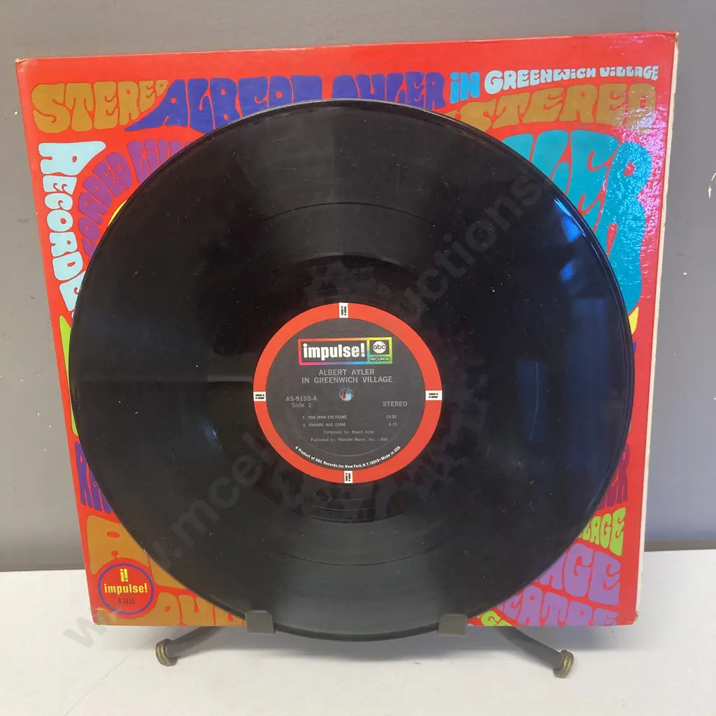 Albert Ayler ‎– In Greenwich Village Vinyl LP, Impulse! AS-9155, Impulse! A-9155,1967 US, Gatefold Image 1++