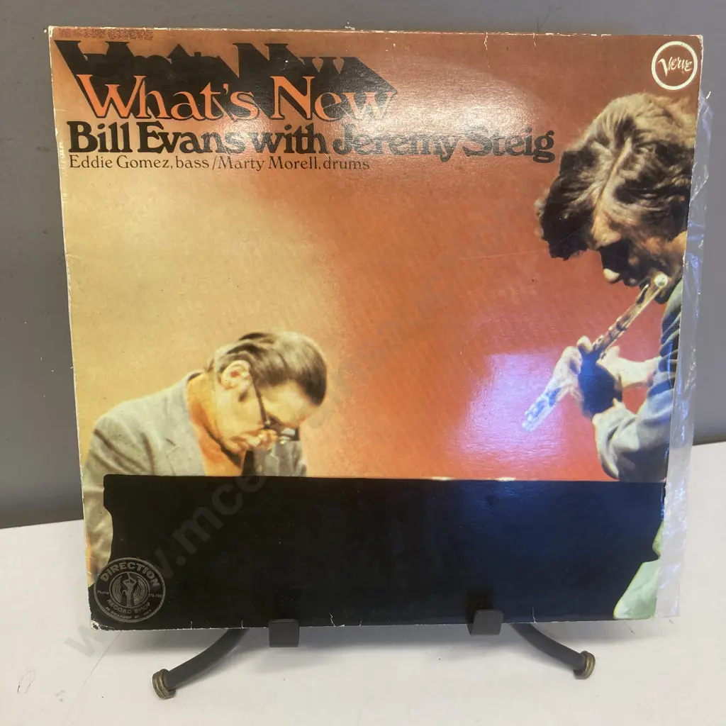 Bill Evans & Jeremy Steig – What's New Vinyl LP, Verve Records – 1568 777,1969? New Zealand Pressing Image 1++