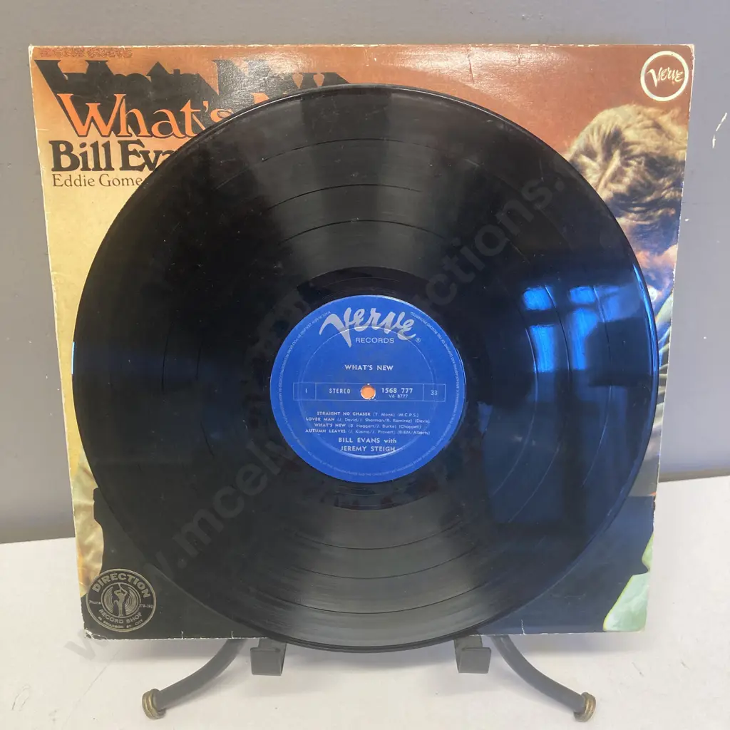 Bill Evans & Jeremy Steig – What's New Vinyl LP, Verve Records – 1568 777,1969? New Zealand Pressing Image 1++