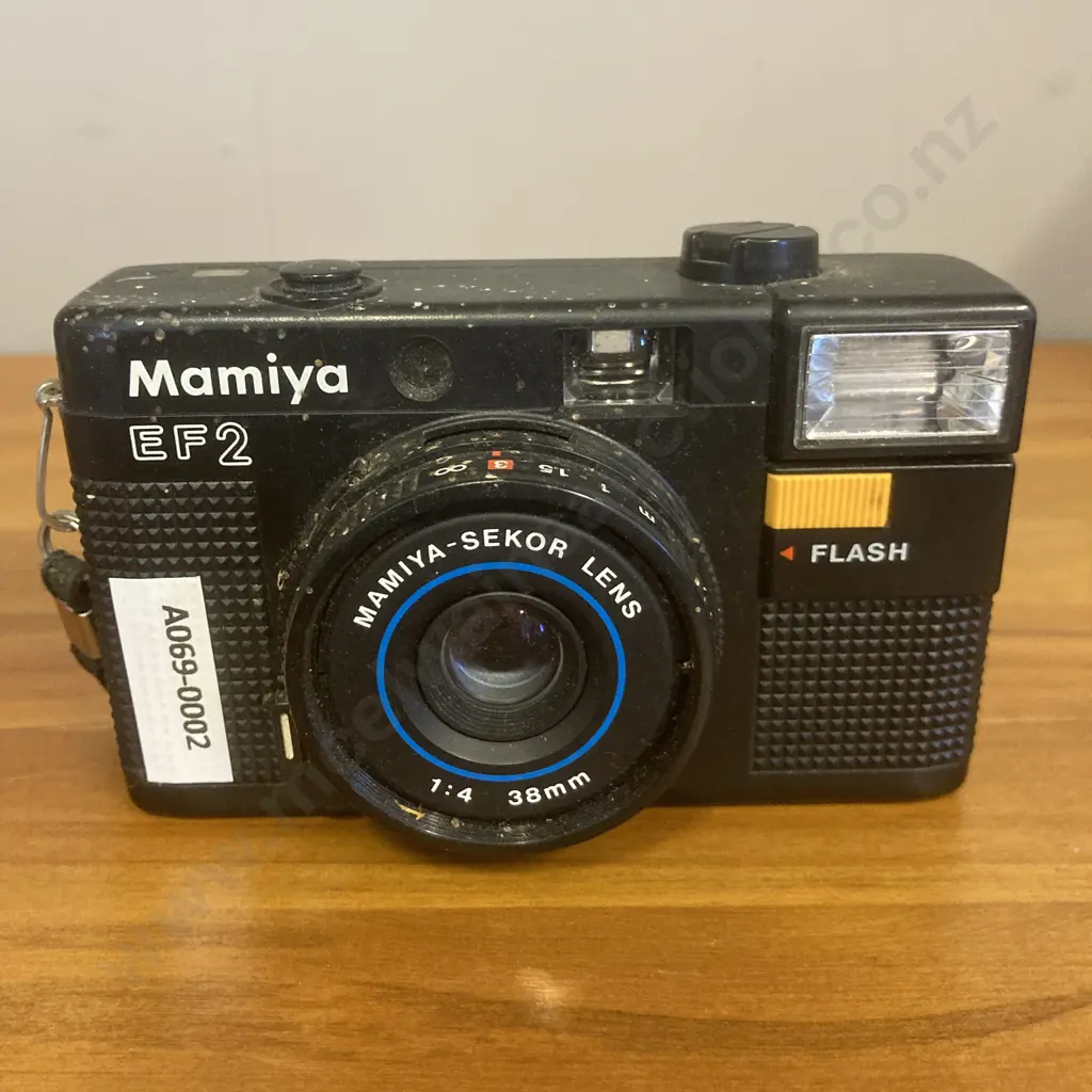 Mamiya EF2 Black 35㎜ Point & Shoot Film Camera 38㎜ f/4 Lens From JAPAN Image 1++