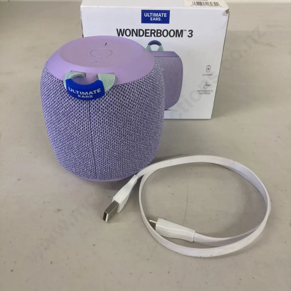 UE Wonderboom 3 - Portable Mini Bluetooth Speaker, Lavender Colour Image 1++