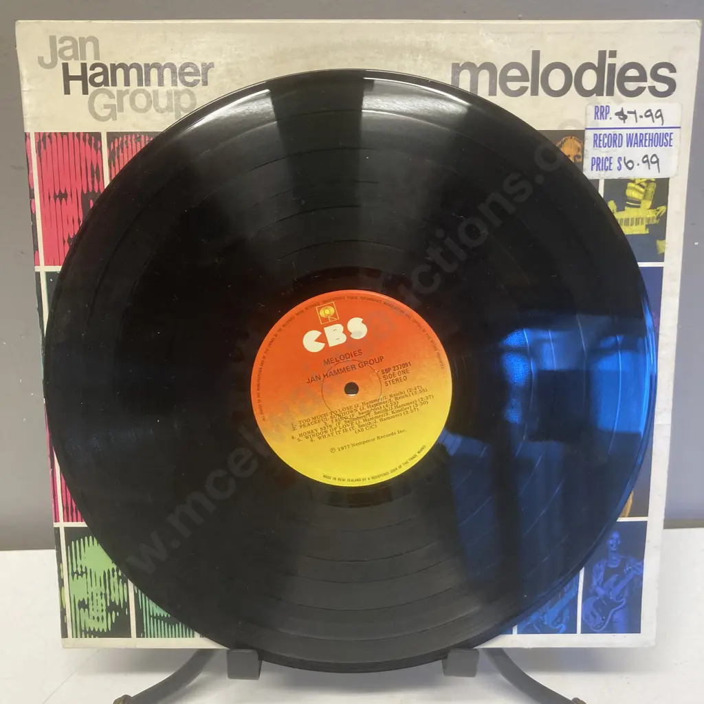 Rare Collectable Jan Hammer Group Melodies Vinyl LP, Nemporer Records SBP 237091, 1977 New Zealand Pressing Image 1++