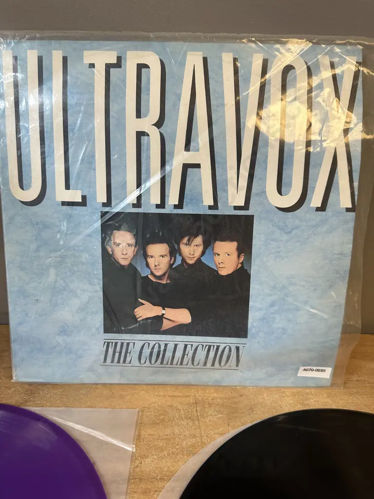 Ultravox - The Collection - Australian LP with Bonus Purple Vinyl 12" - Chrysalis RML-53159 (UTVD 1) Image 1++