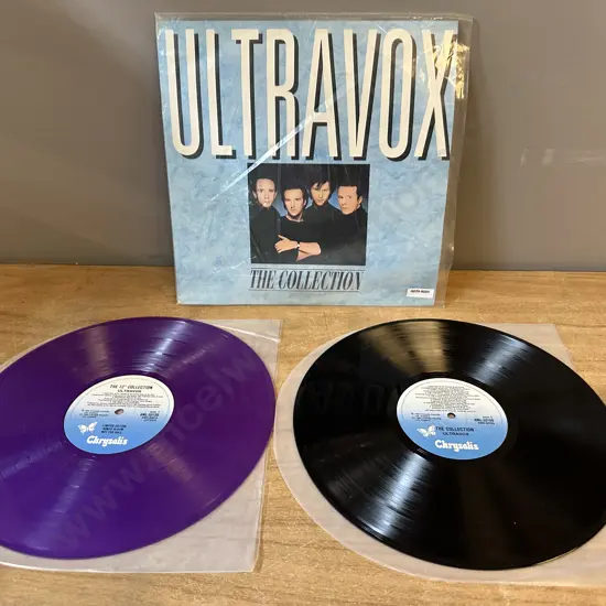 Ultravox - The Collection - Australian LP with Bonus Purple Vinyl 12" - Chrysalis RML-53159 (UTVD 1)