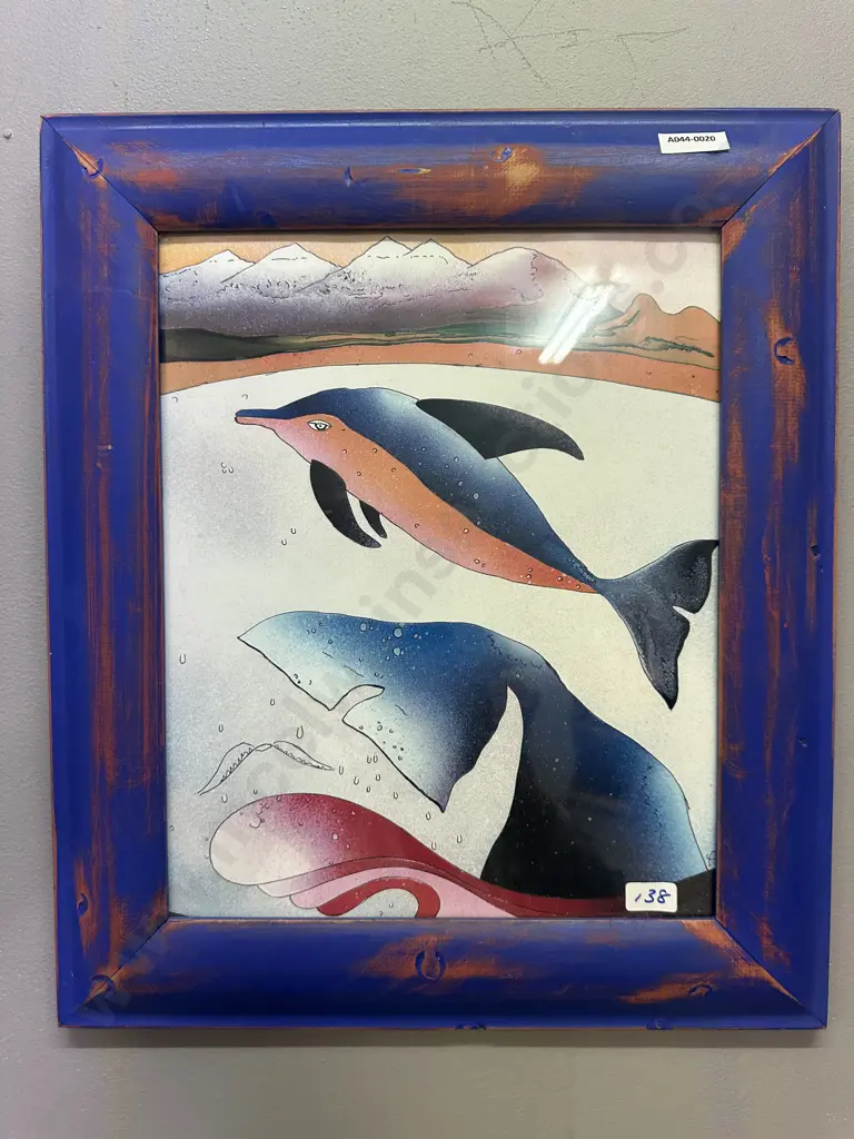 Pair of Kia Ora Ltd Edition Artworks "Dive Into The New Millenium" 170/200 & "The Happy Whales Of Kaikoura"  26/150 Image 1++