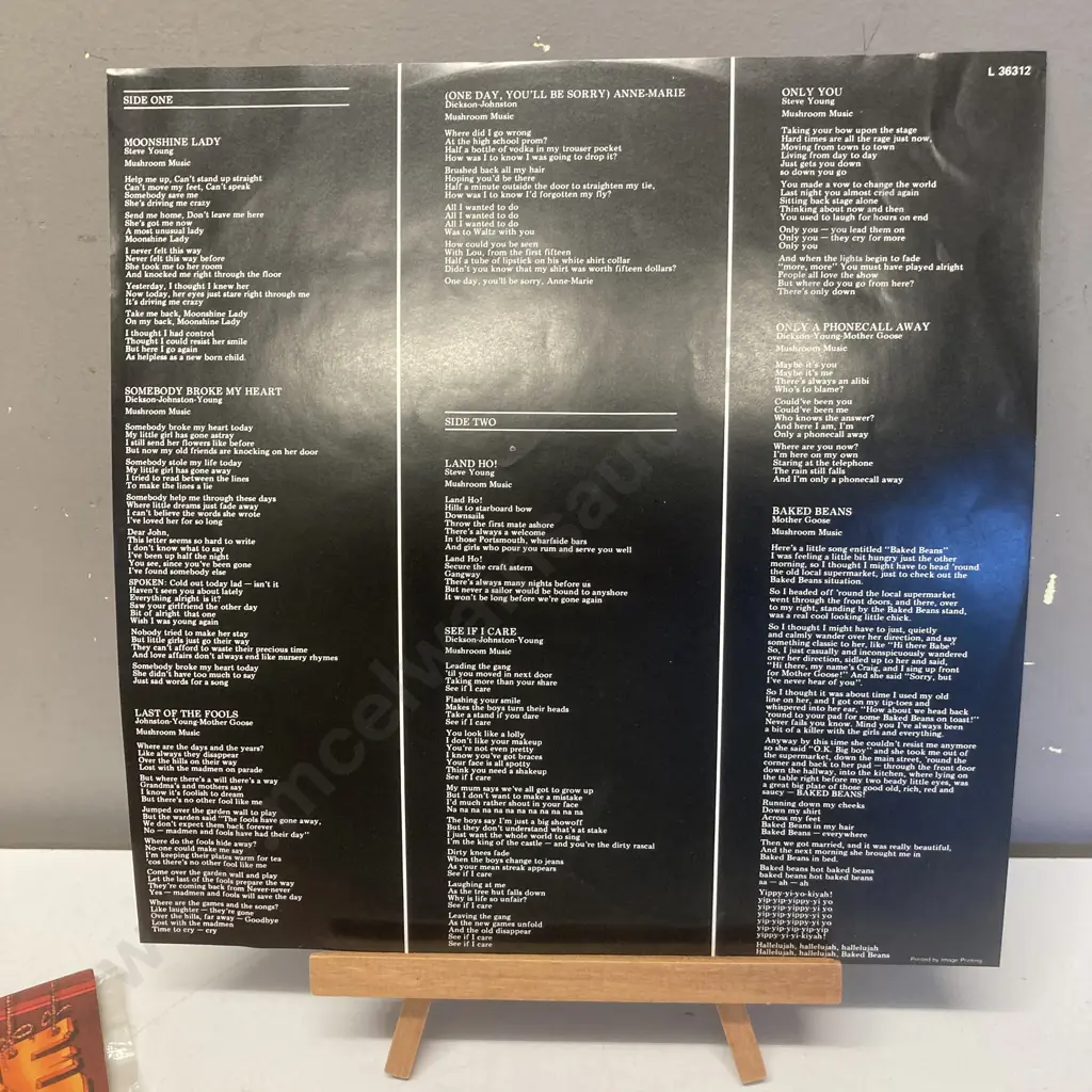 Mother Goose - Stuffed Vinyl LP L 36312 Mushroom Label 1977 New Zealand Gatefold Cover Includes Insert With Lyrics Image 1++
