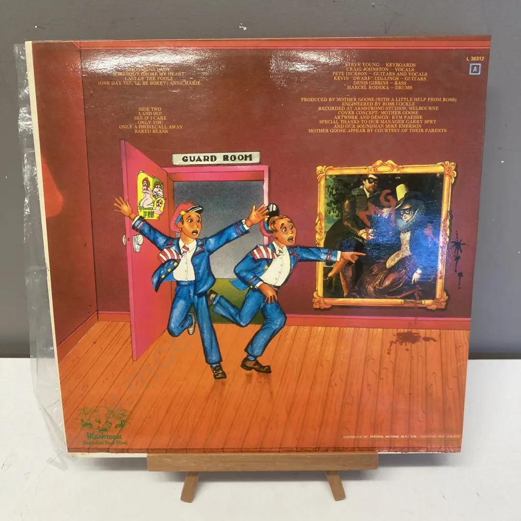 Mother Goose - Stuffed Vinyl LP L 36312 Mushroom Label 1977 New Zealand Gatefold Cover Includes Insert With Lyrics Image 1++