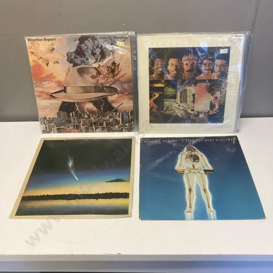 Weather Report LPs x 4, Mysterious Traveller, Tale Spinnin, Heavy Weather (NZ)  & I Sing The Body Electric (Holland)