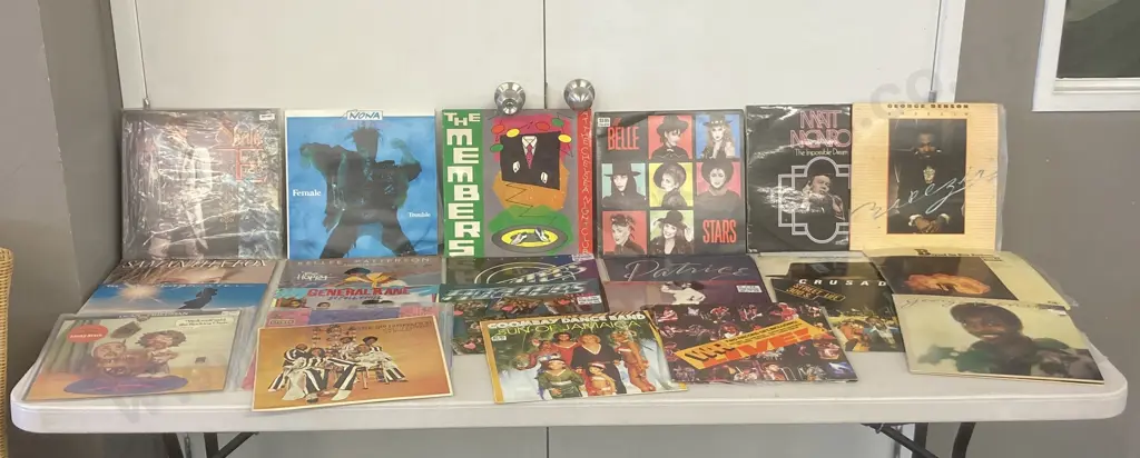 Assorted Vinyl LPs x 24 - Nona Hendrix, George Benson, Floaters, Fifth Dimension, Samantha Fox, The Members Etc Image 1++