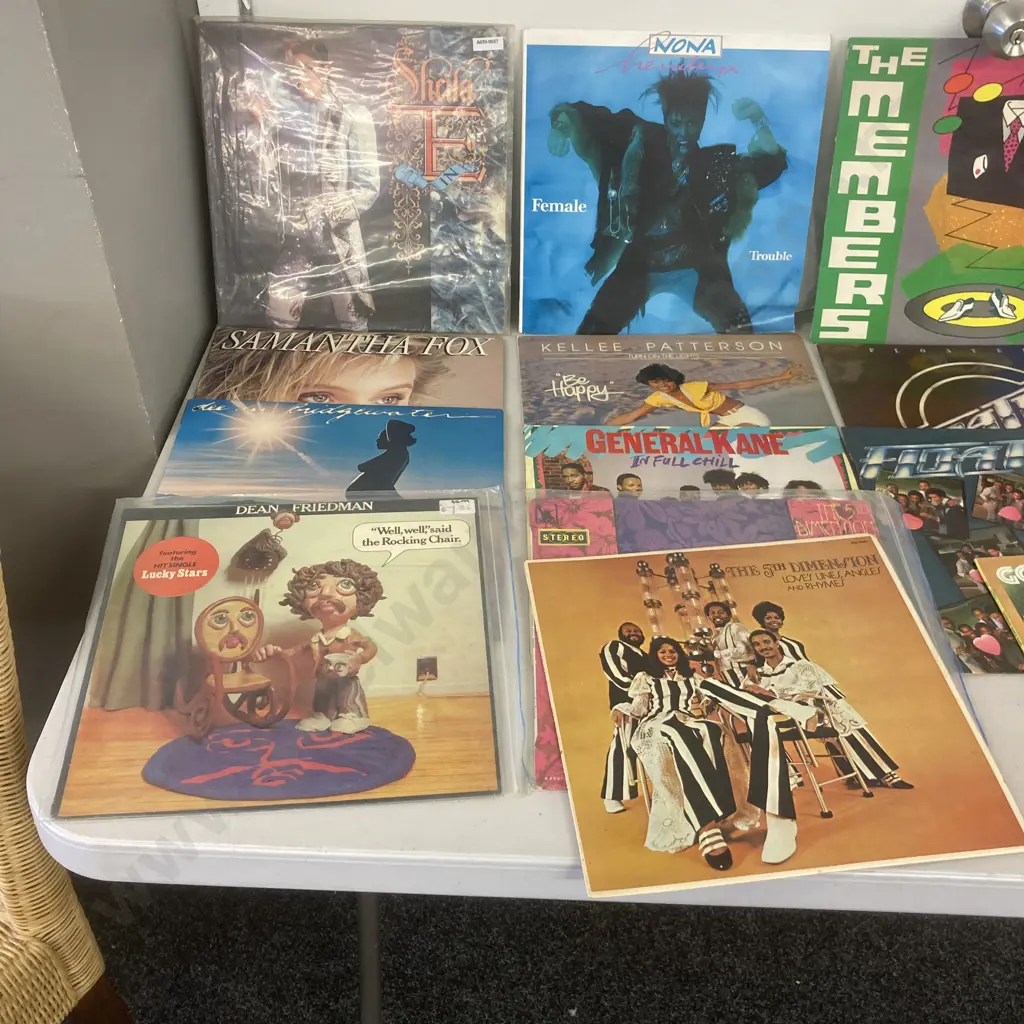 Assorted Vinyl LPs x 24 - Nona Hendrix, George Benson, Floaters, Fifth Dimension, Samantha Fox, The Members Etc Image 1++