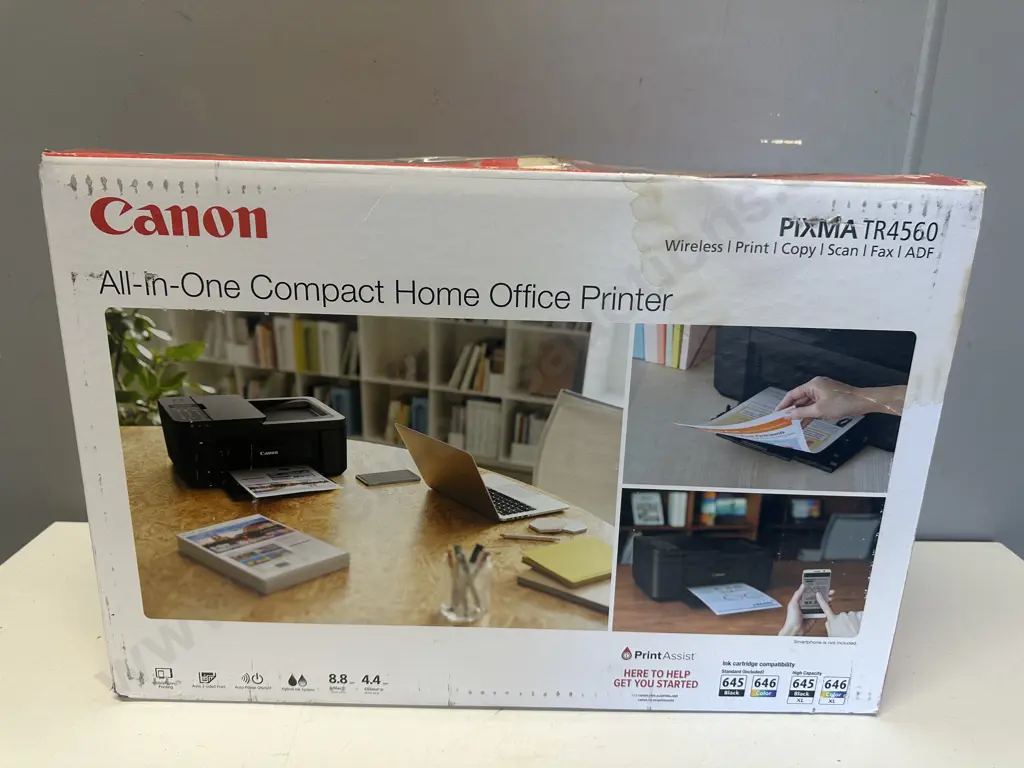 Canon PIXMA TR4660 All-In-One Compact Home Office Printer, Boxed Image 1++