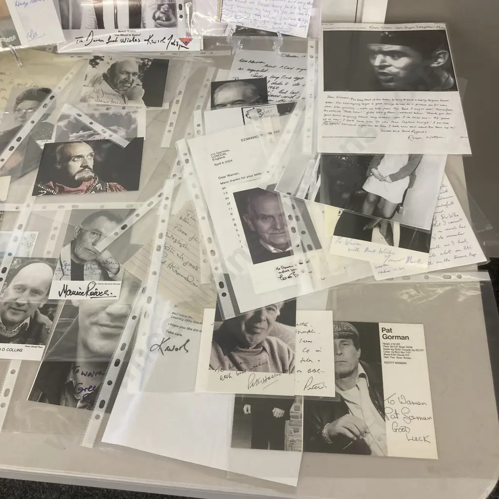 Dr Who Autographs, Correspondence, Signed Photos Etc Image 1++