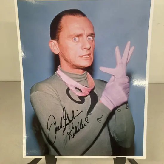 Frank Gorshin as Riddler in Batman (1960's) Signed 10"x 8" Photo With COA