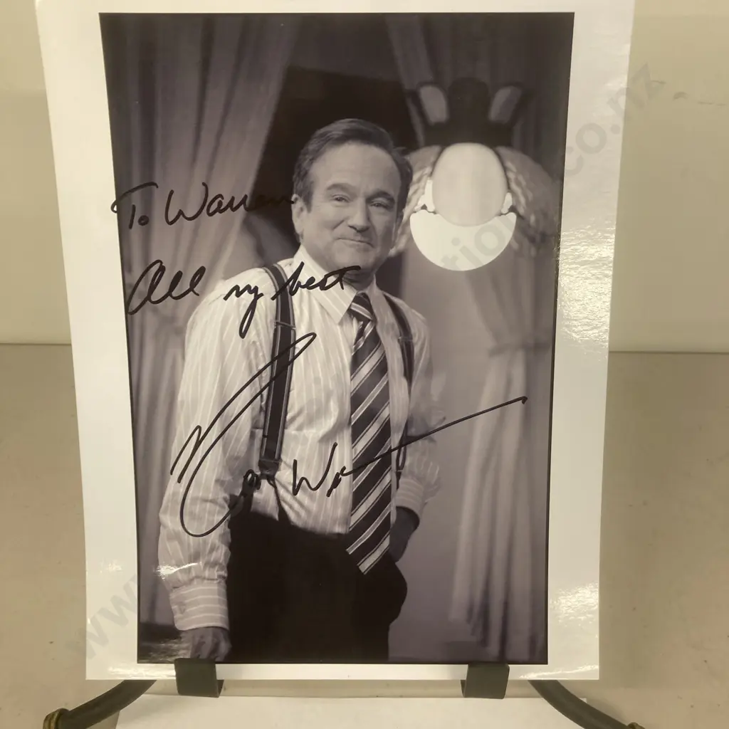 Robin Williams 'Man Of The Year' Autographed Signed 8' x 10" Photo With Correspondence Image 1++