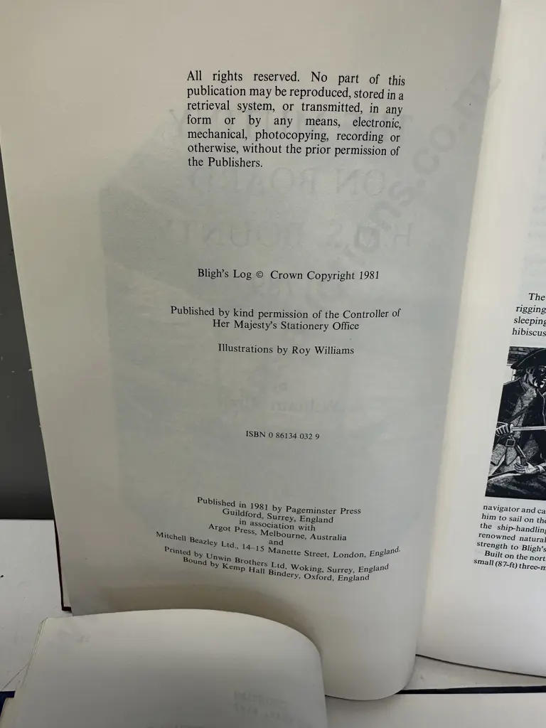 The Saga Of H.M.S. Bounty Screenplay 1983 Bounty Productions &  Anthony Hopkins "Bligh" Signed Mutiny On The Bounty Book Image 1++