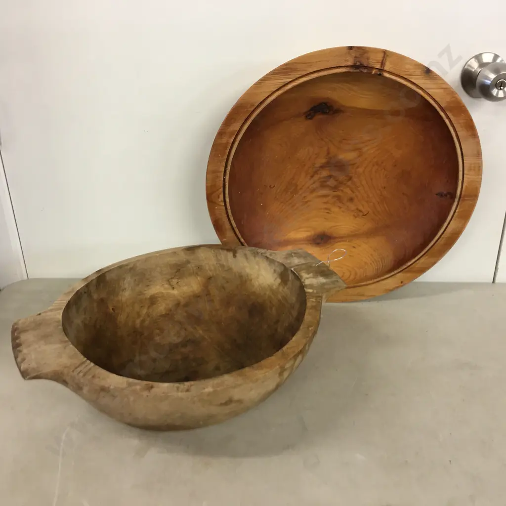 Vintage NZ Timber Wooden Bowls Image 1++