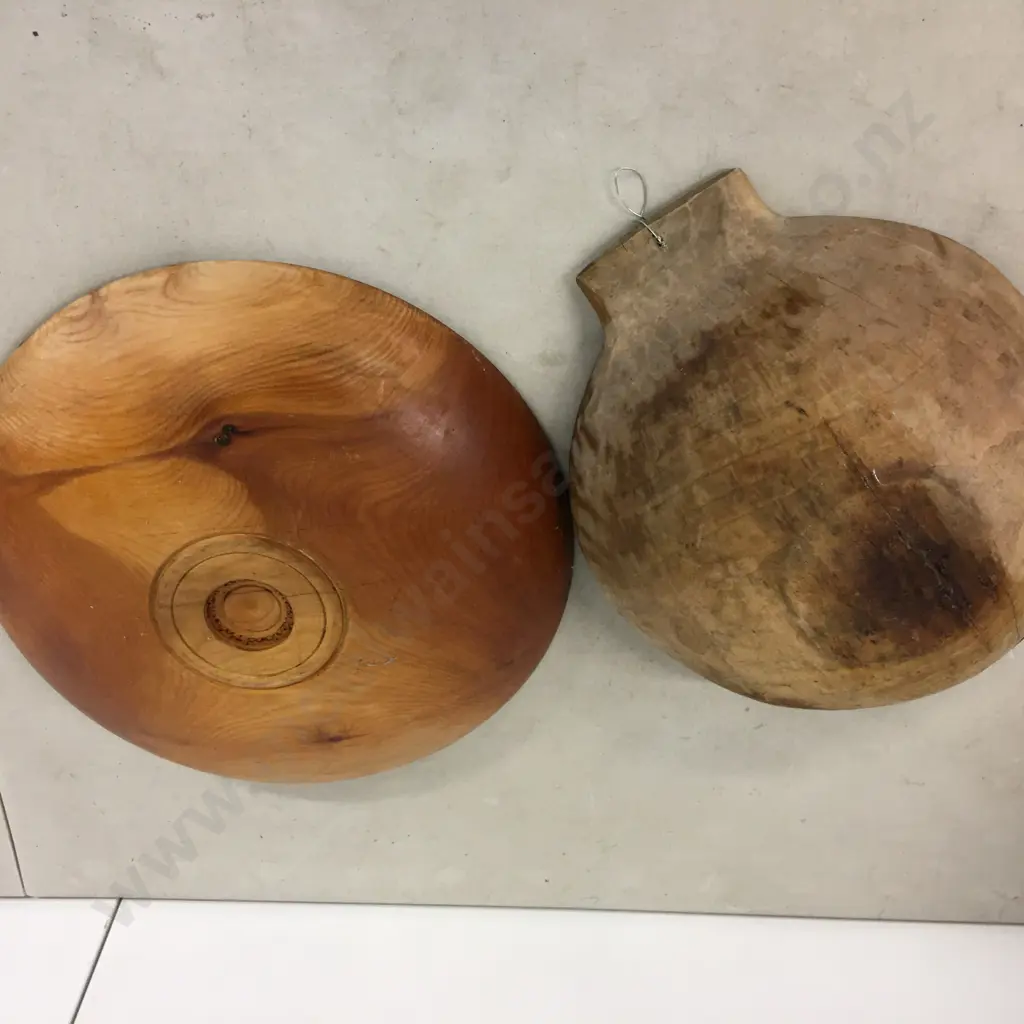 Vintage NZ Timber Wooden Bowls Image 1++