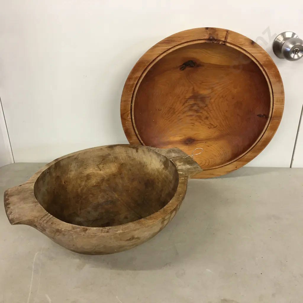 Vintage NZ Timber Wooden Bowls Image 1++