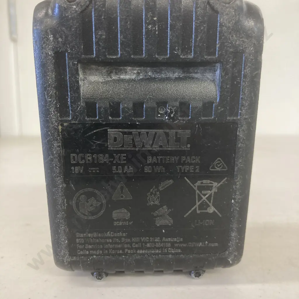 DeWALT 18V 5.0AH XR Li-ion Battery - DCB184-XE Image 1++