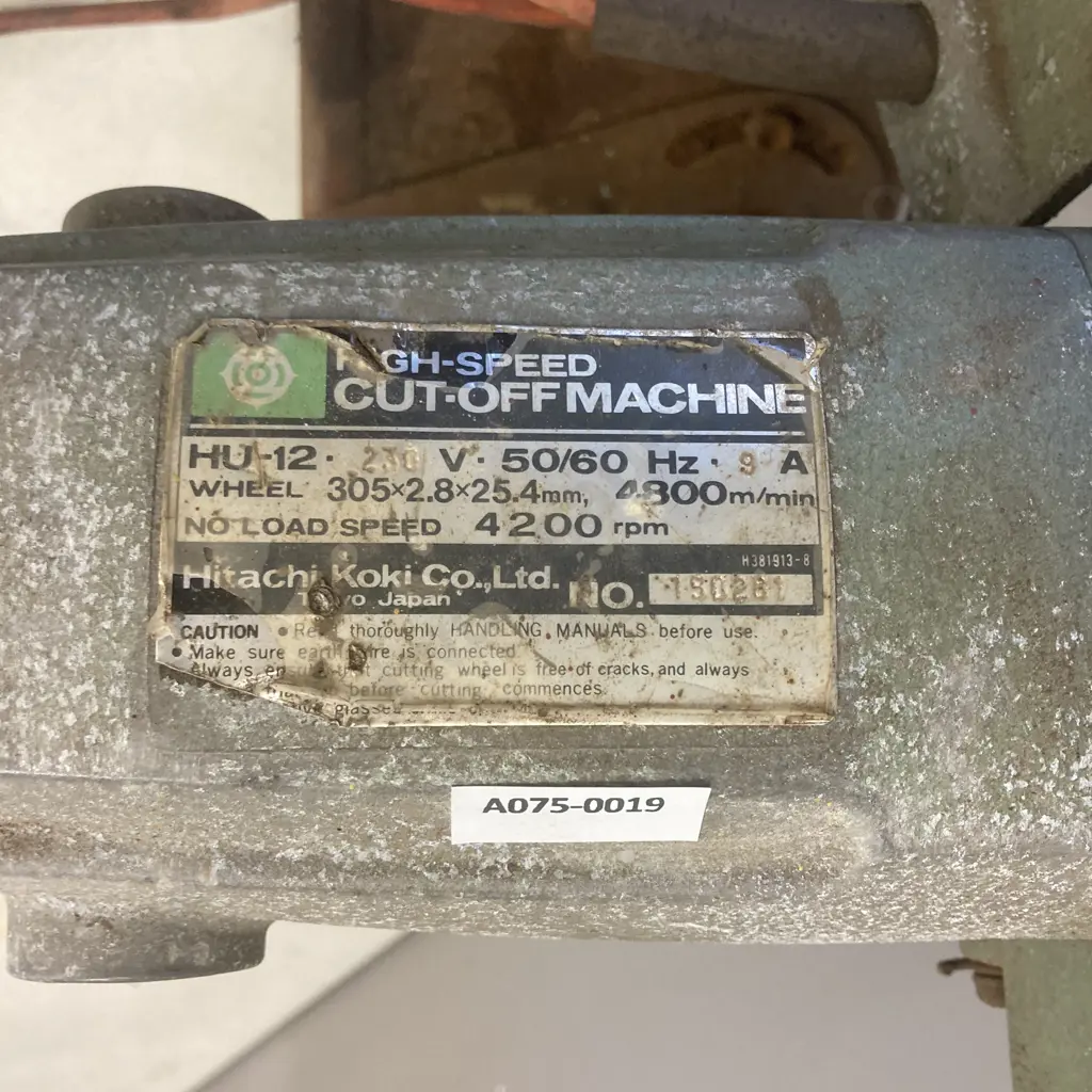 Hitachi Koki High Speed Cut-Off Machine (305x2.8x25.4mm Wheel) Image 1++