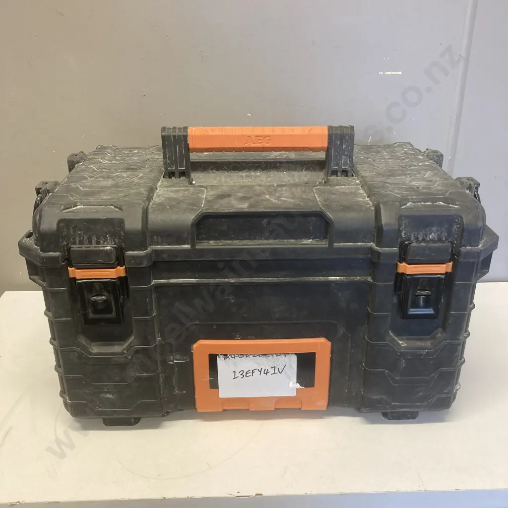 AEG 22" Gear Tool Box, Rusty Wallet, Tools, Earmuffs Etc Image 1++
