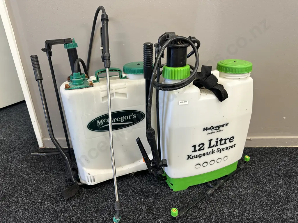 Pair of McGregor Knapsack Sprayers (1 Missing a Fitting) Image 1++