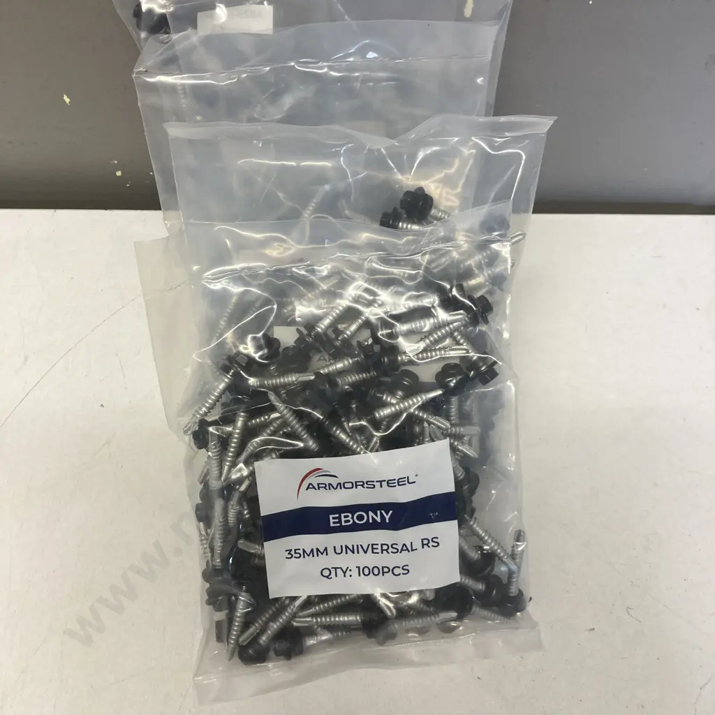 New Ebony 35mm Universal Roofing Screws - 5 x Packs of 100 Image 1++