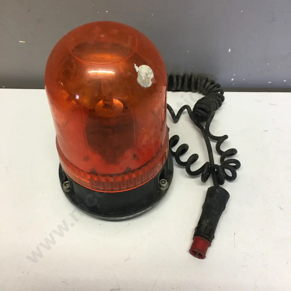 12V Orange Revolving Safety Light With Sucker Feet Image 1++