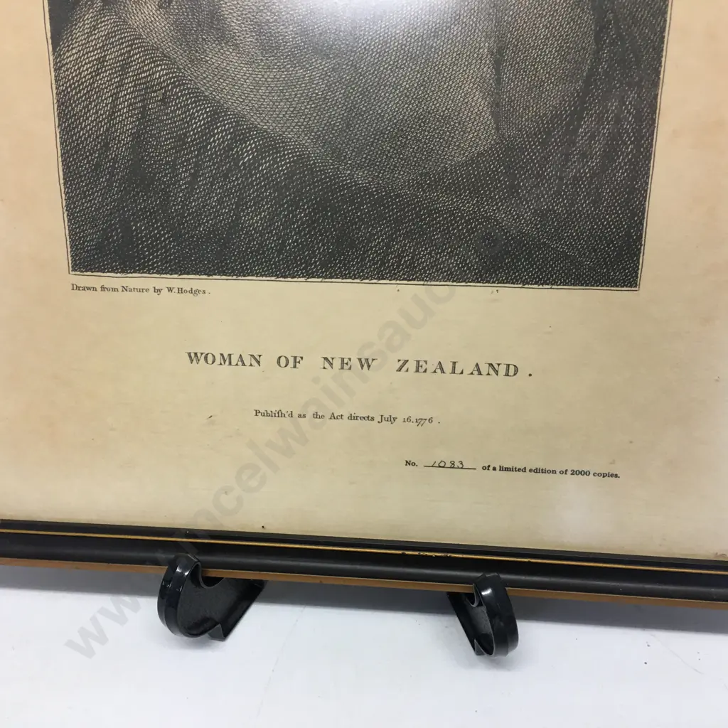 'A Woman of New Zealand' by William Hodges Framed Glazed Print 1776. 40 x 30cm Image 1++