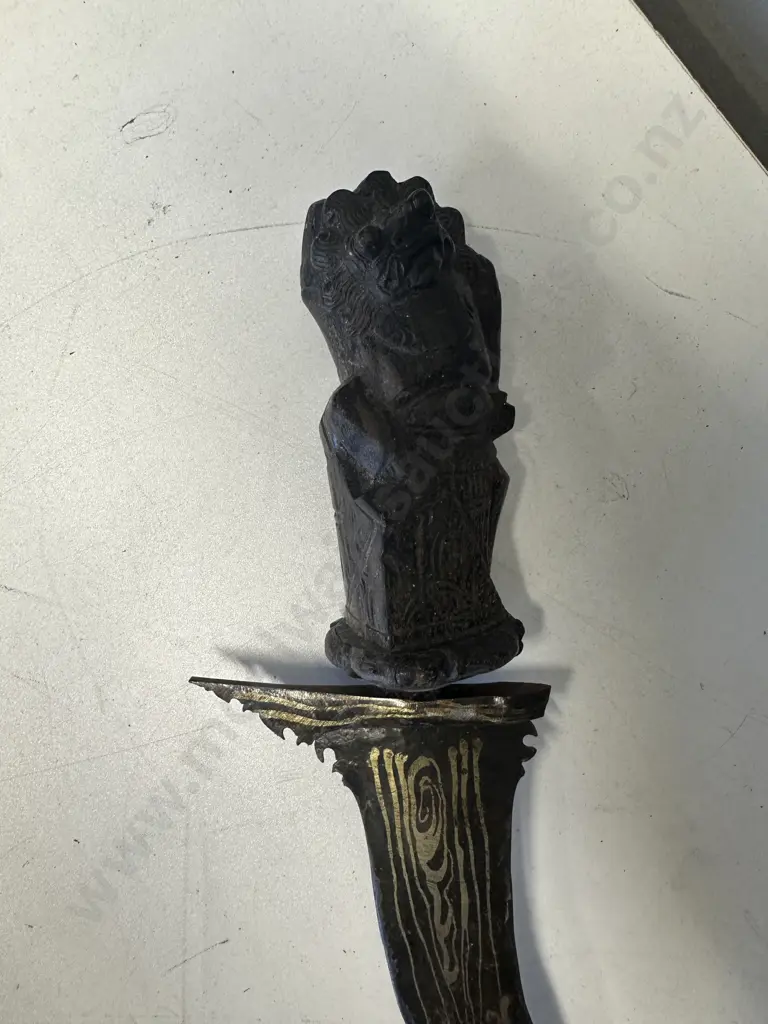Finely Carved Ceremonial Keris Kris Dagger Sword. L66cm (As Found Condition) Image 1++