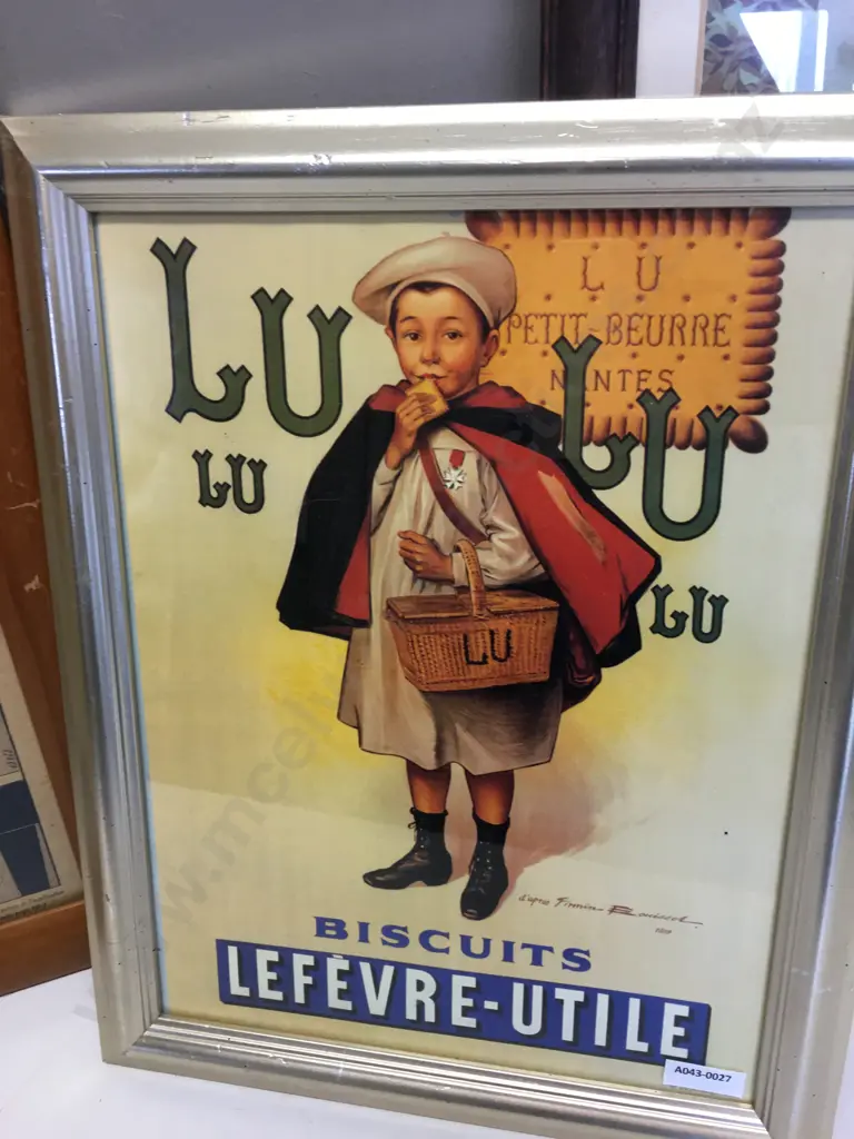 Vintage La Fevte-Utole Biscuits, Mon OuuRage & Dicks Good Boots - Whitchurch, Framed Prints Image 1++