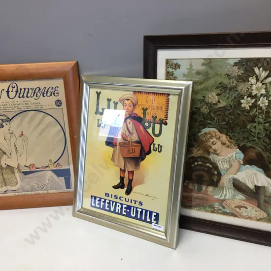 Vintage La Fevte-Utole Biscuits, Mon OuuRage & Dicks Good Boots - Whitchurch, Framed Prints