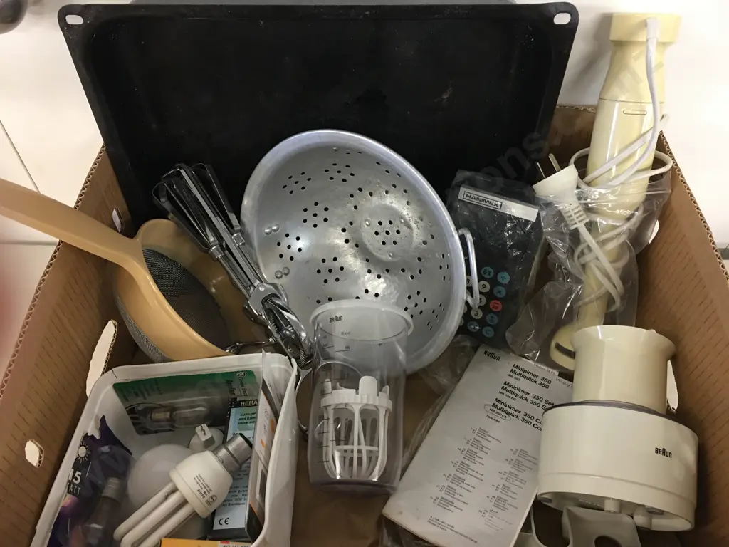 Assorted Kitchen Ware Including Multiquick 350 Blender Etc Image 1++