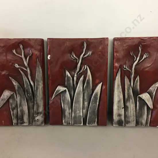 Panellz New Zealand Inspired Wall Art by NZ Artist Stephanie Harris. 30 x 20cm, Set of 3 (As Found)