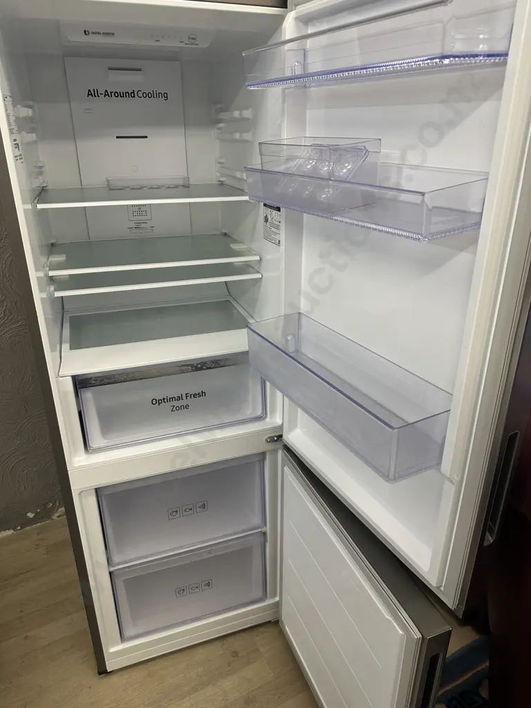 Samsung 310L Bottom Mount Fridge Freezer - Silver (SRL335NLS) Image 1++