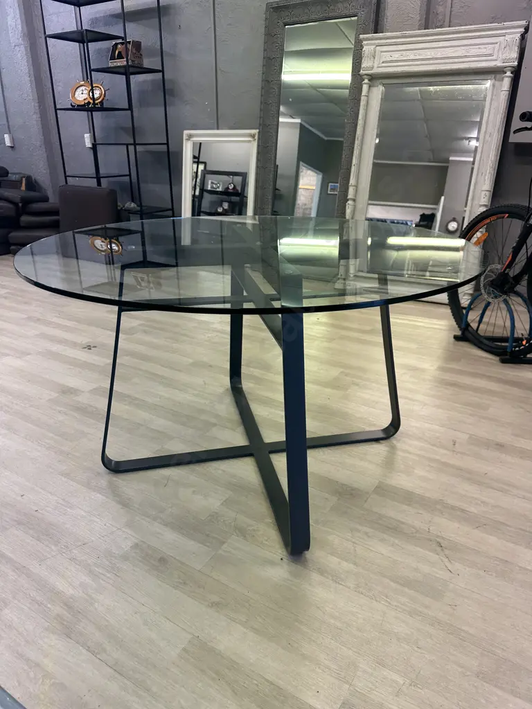 Tim Webber Design Circuit Table . 1200mm Glass Top Image 1++