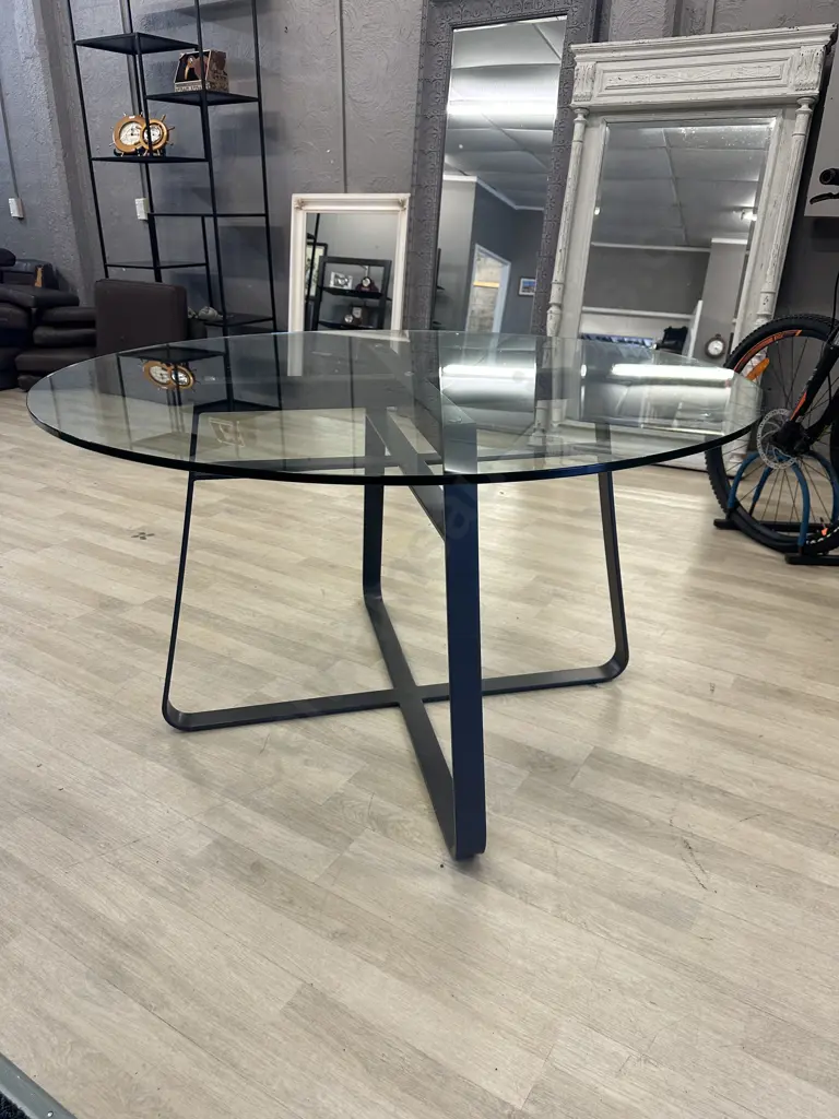 Tim Webber Design Circuit Table . 1200mm Glass Top Image 1++