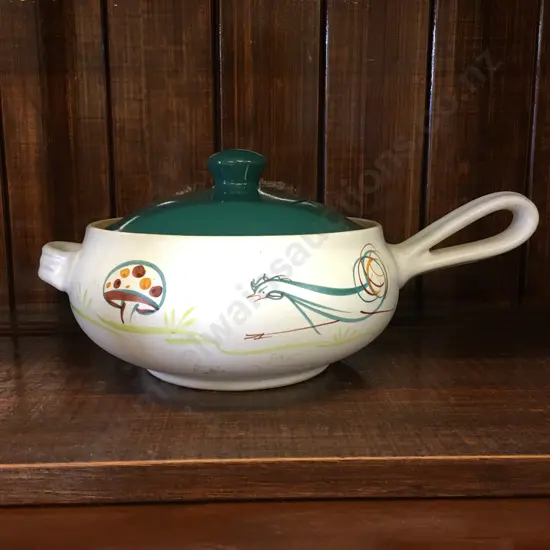 Denby Ironstone Soup Or Bean Pot With Handle