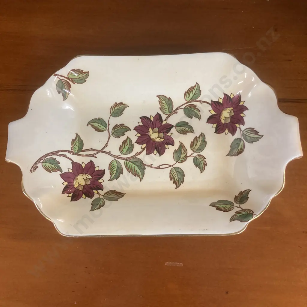 1950's Maling Lustre Brocade Tab Handled Bowl. 30 x 20cm Image 1++