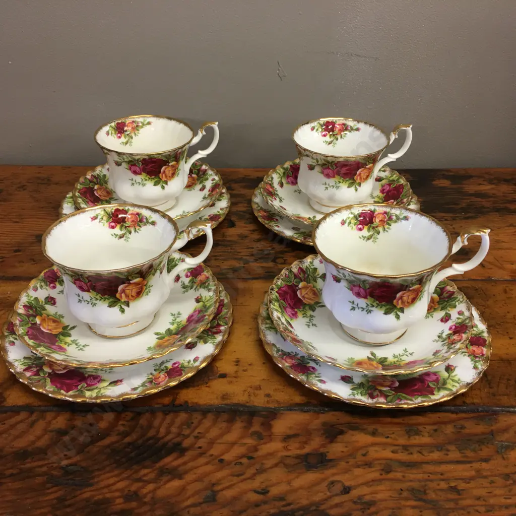 Royal Albert Old Country Roses Trios x4 Image 1++