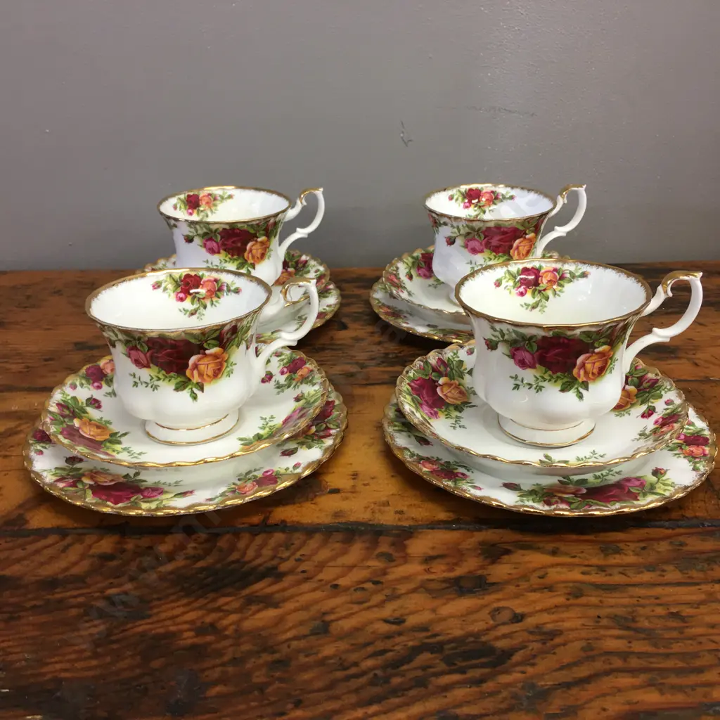 Royal Albert Old Country Roses Trios x4 Image 1++