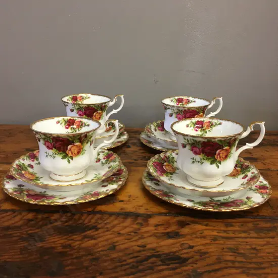 Royal Albert Old Country Roses Trios x4