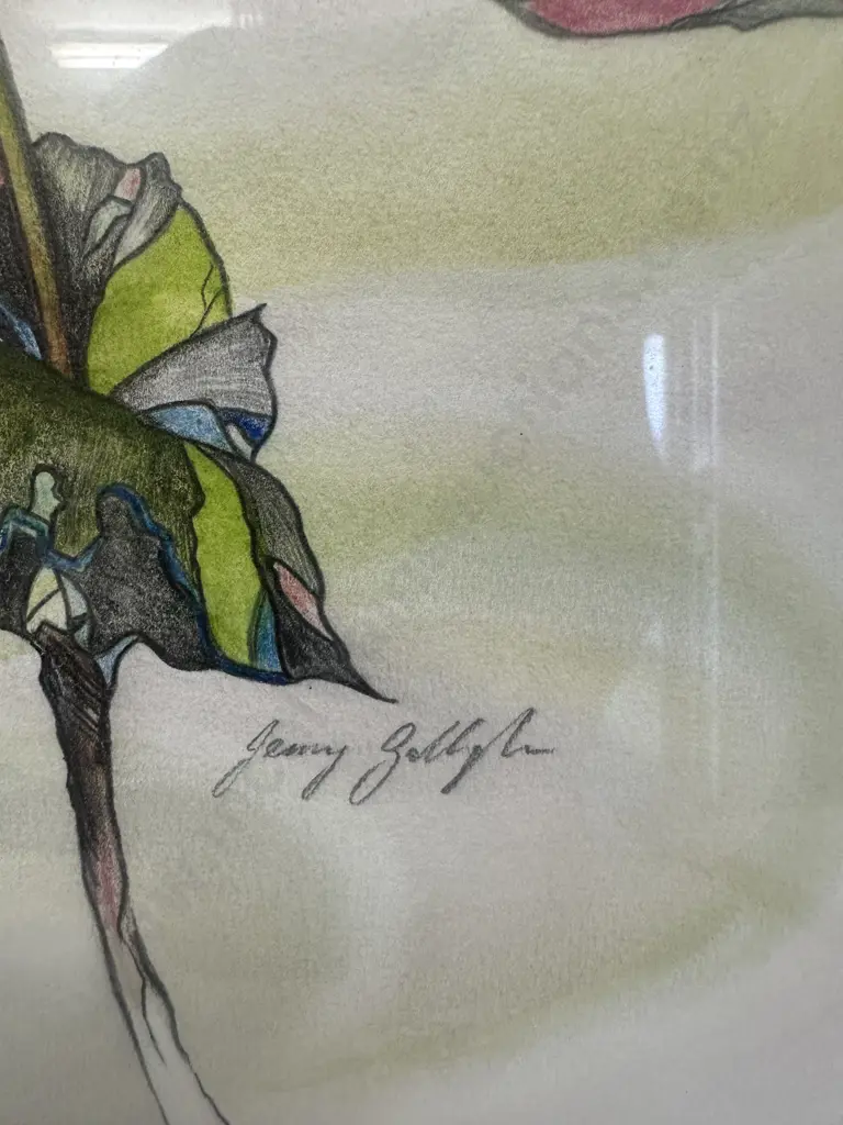 'Dreams' 'Dreams' By Jenny Gallagher Original Artwork 57x47 In A Glazed Frame  Image 1++