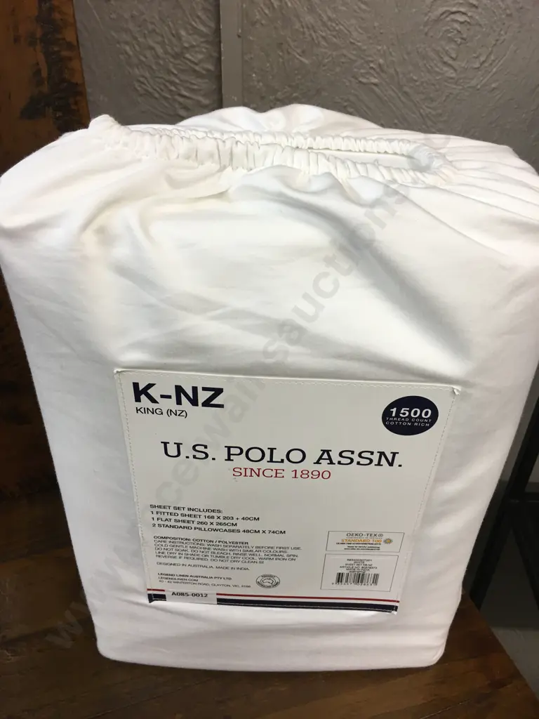 Kingsize "U.S. POLO ASSN." Sheet Set - White Image 1++
