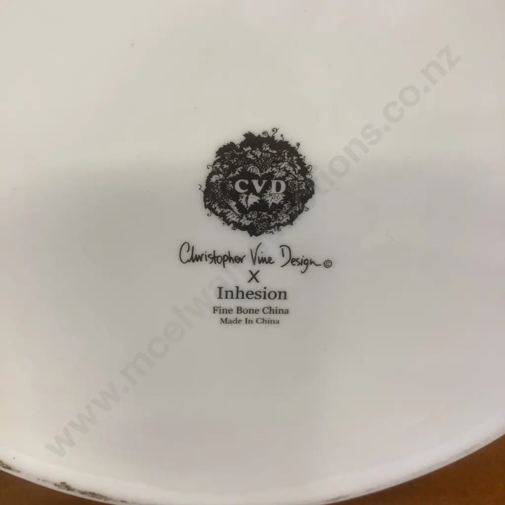 Christopher Vine Design X Inhesion Fine Bone China 10 Piece Teaset Including Teapot & Milk Jug Image 1++
