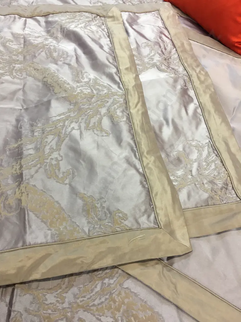 Queen Mocha Coloured Duvet Cover, Euro Pillowcases x 2, Standard Pillowcases x 2, 4 x Cushions Image 1++