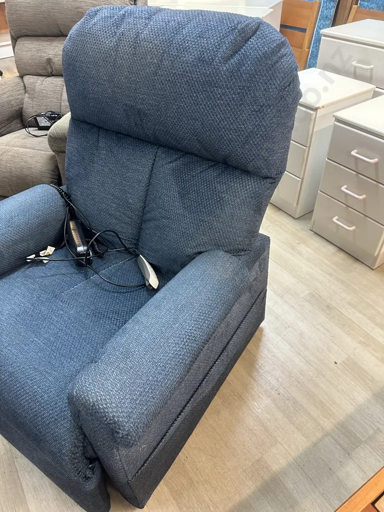 Pride Blue Fabric Lift Chair Image 1++