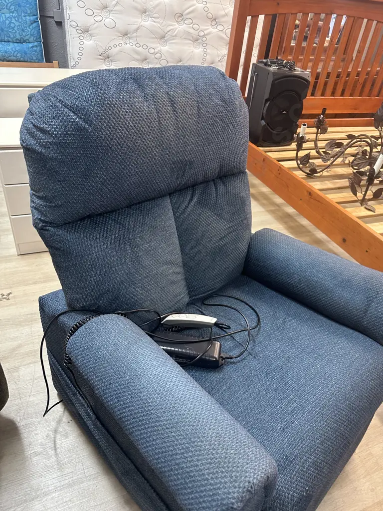 Pride Blue Fabric Lift Chair Image 1++