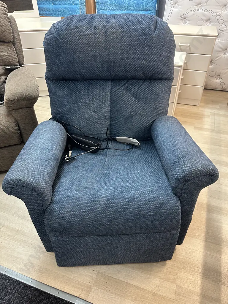 Pride Blue Fabric Lift Chair Image 1++